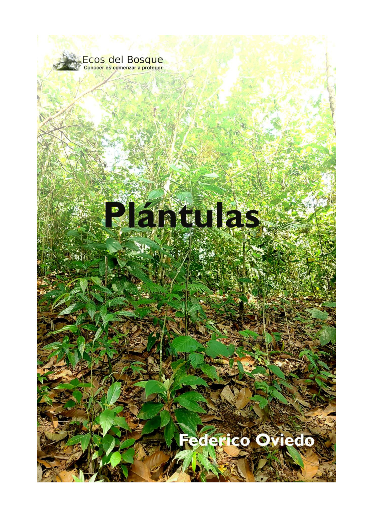 Porta del libro Plántulas, con una foto con algunas plántulas